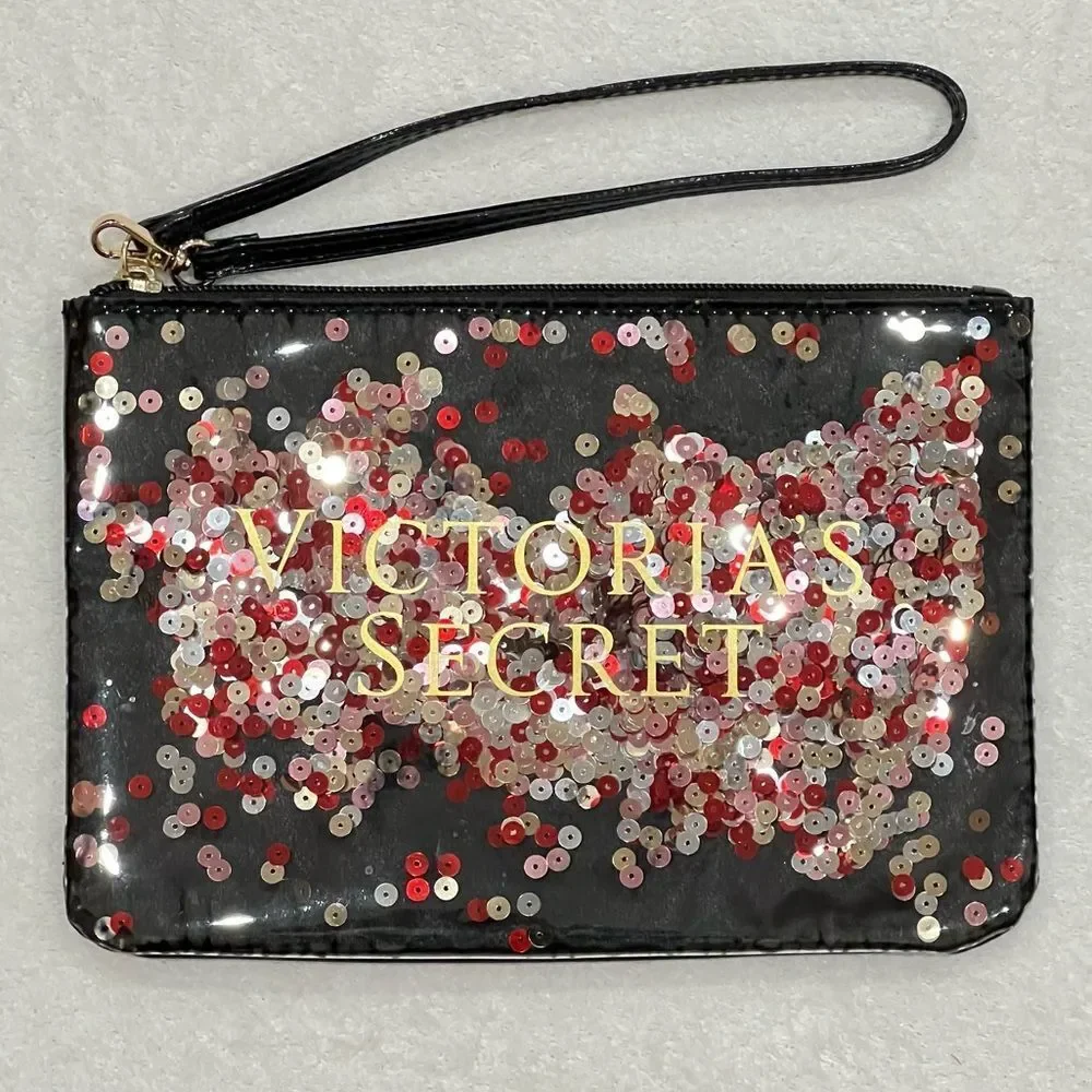 Victorias Secret Confetti Sequin Wristlet